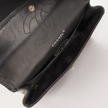 Chanel Patent Quilted Medium Double Flap Dark Green 8 of 10