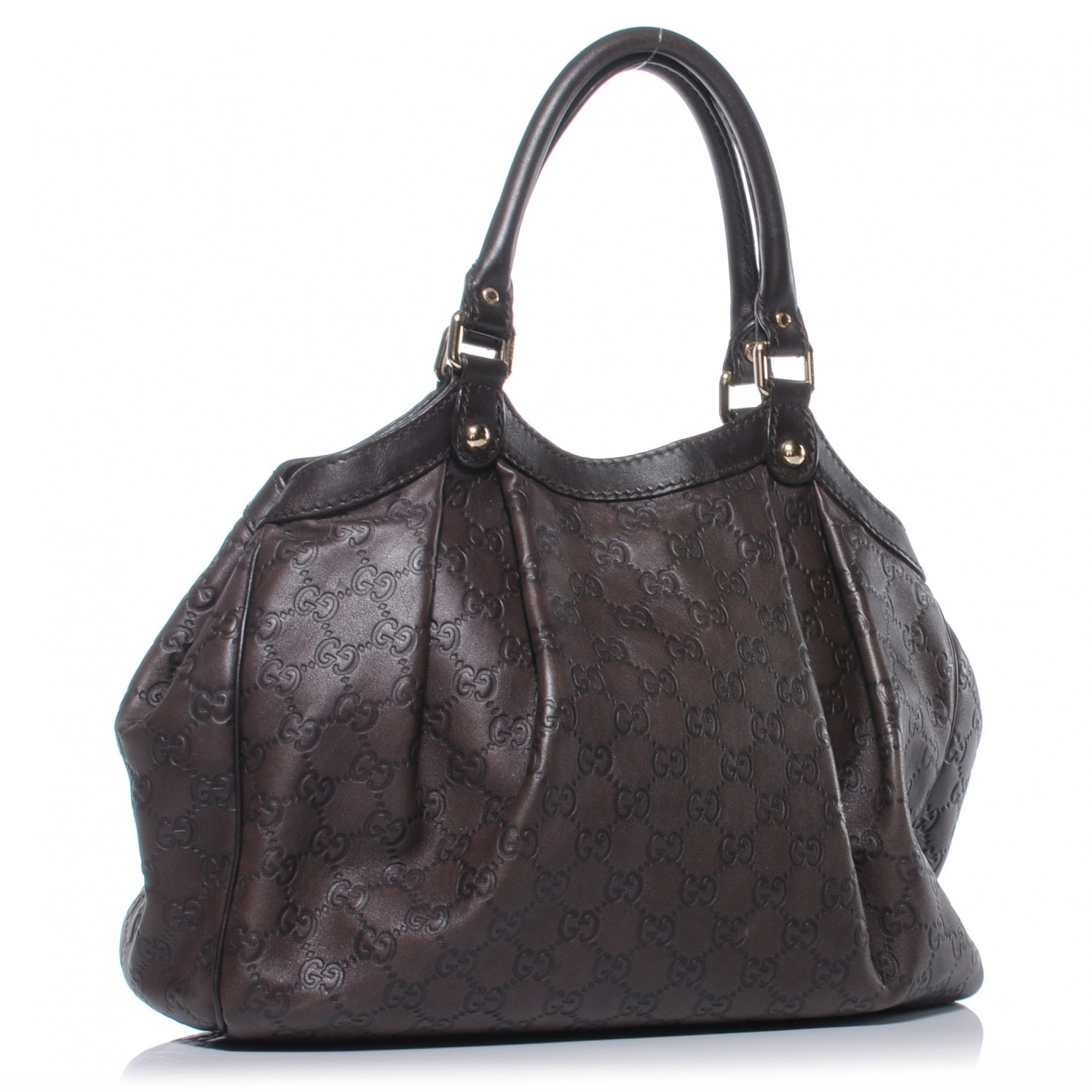 Gucci Guccissima Medium Sukey Tote Chocolate 3 of 8