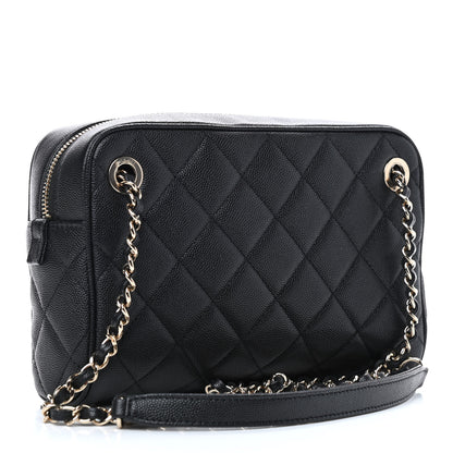 Chanel Caviar Quilted Small In & Out Camera Case Black 3 of 10