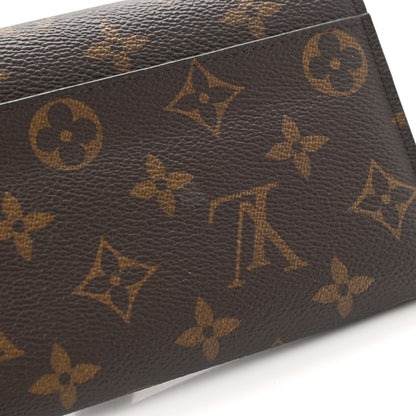 Louis Vuitton Monogram Flower Lock Long Wallet Black 8 of 10