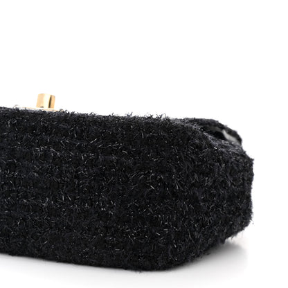 Chanel Tweed Pearl Mini Cosmos Flap Black 10 of 10