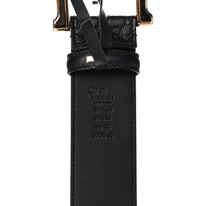 Gucci Soft Microguccissima Margaux Calfskin Belt 90 36 Black 4 of 8