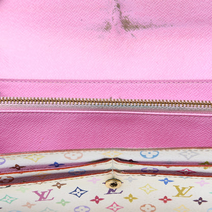 Louis Vuitton Monogram Multicolor Sarah Wallet White 7 of 13