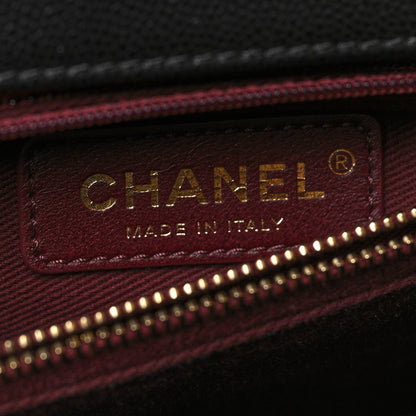 Chanel Caviar Quilted Medium Coco Handle Flap Black 6 of 14