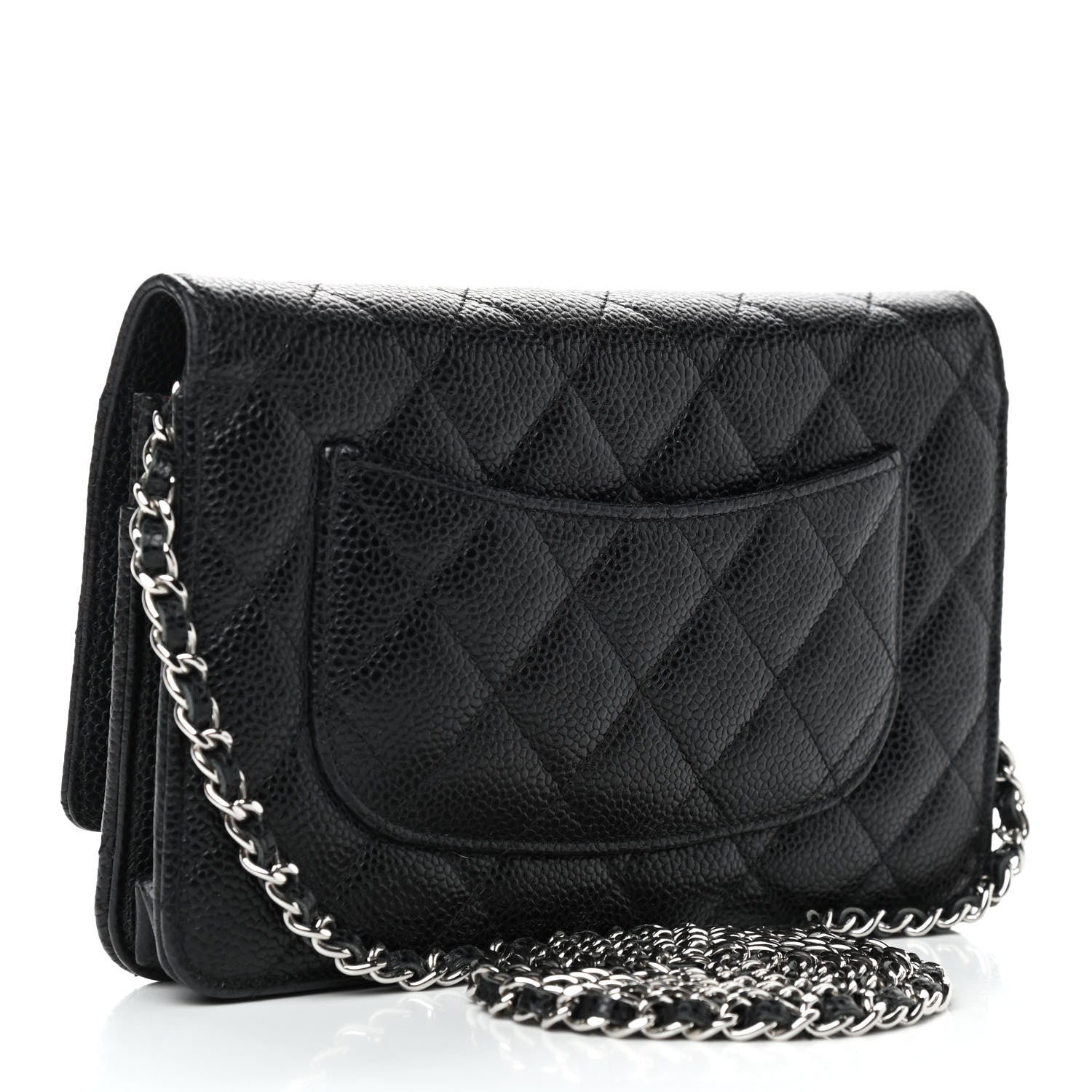 Chanel Caviar Quilted Wallet On Chain WOC Black 3 of 10