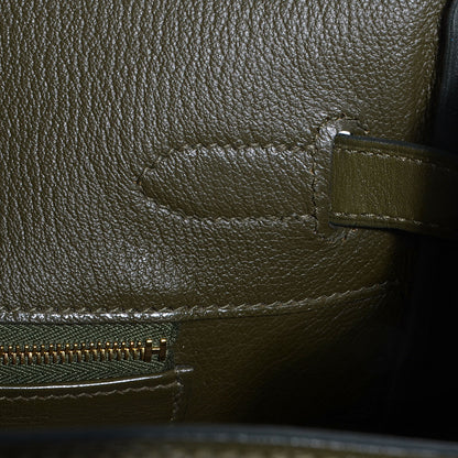 Hermes Tadelakt Ghillies Birkin 35 Vert Veronese 5 of 25