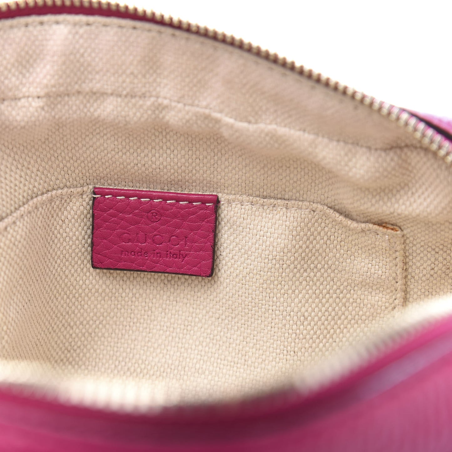 Pebbled Calfskin Small Soho Disco Bag Bright Bougainvillea