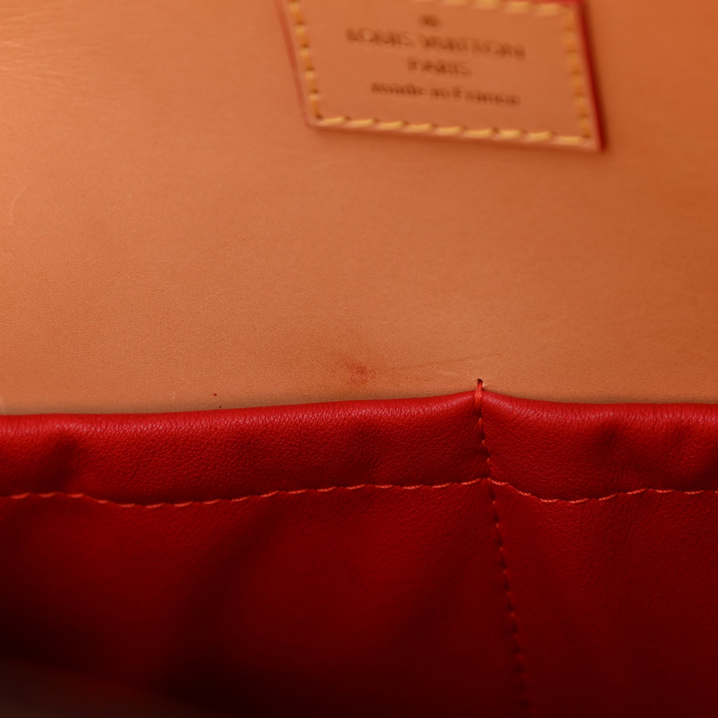 Monogram Calf Hair Spikes Iconoclasts Christian Louboutin Tote Red