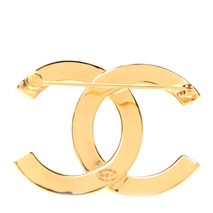 Chanel Metal Paris Button CC Large Brooch Gold 3 of 4