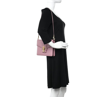 Dolce & Gabbana Calfskin Lucia Satchel Pink 2 of 8