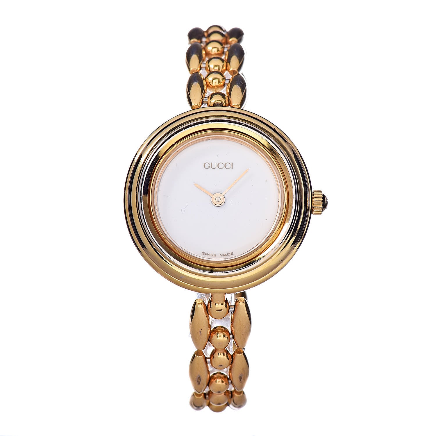 Gucci Stainless Steel 26mm Rice Link Interchangeable Bezel Quartz Watch ...
