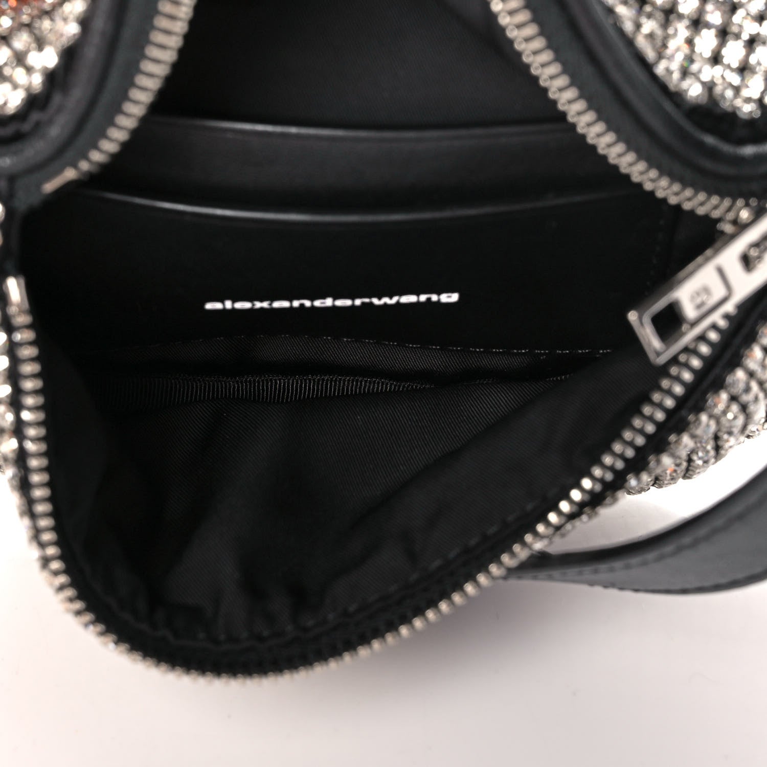 Alexander Wang Rhinestone Mesh Mini Attica Belt Bag Black 5 of 12