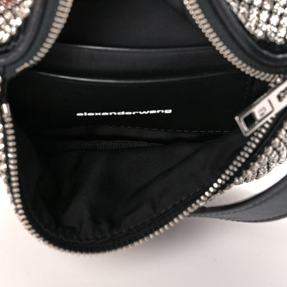 Alexander Wang Rhinestone Mesh Mini Attica Belt Bag Black 5 of 12