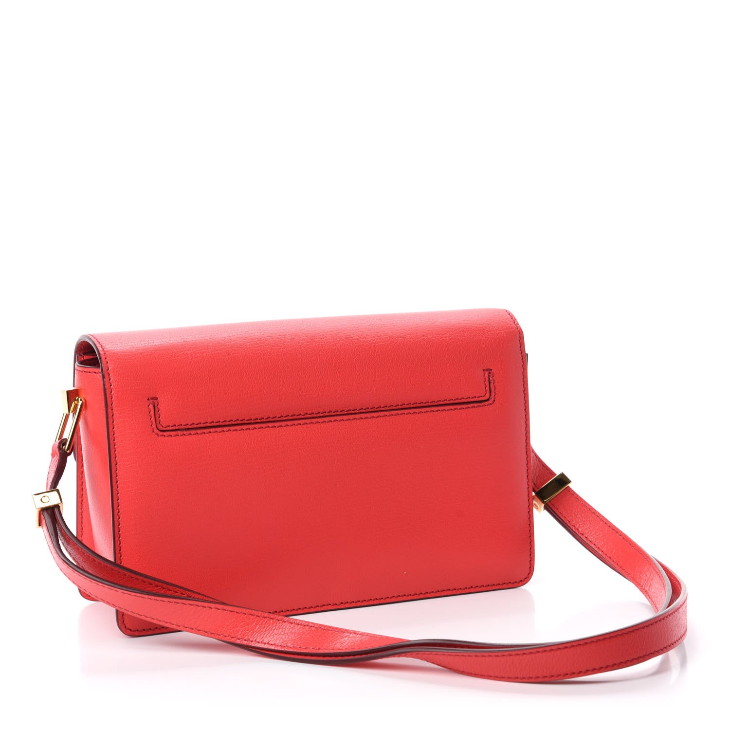 Tom Ford Shiny Goatskin T Clasp Shoulder Bag Red 3 of 12
