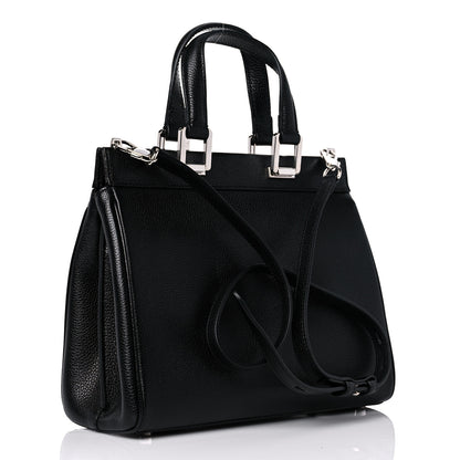 Gucci Grainy Calfskin Small Zumi Top Handle Bag Black 2 of 12