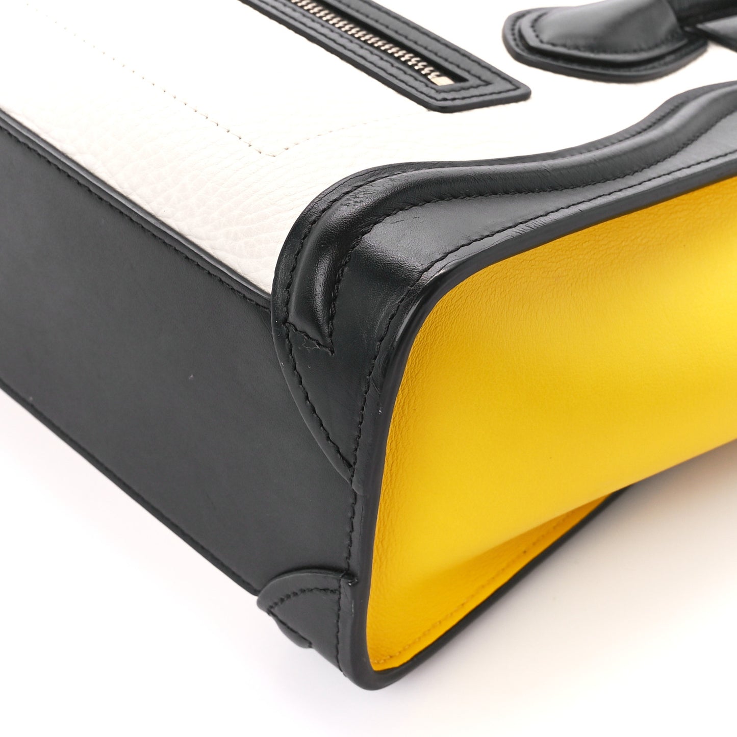 Bullhide Calfskin Nano Tri-Color Luggage Amber