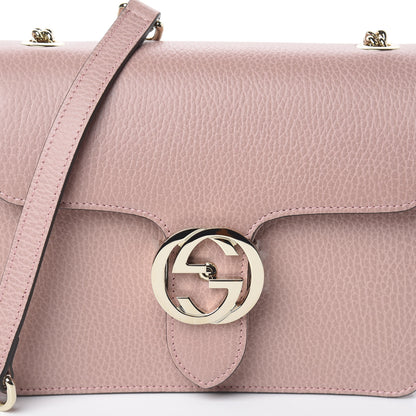 Gucci Dollar Calfskin Small Interlocking G Shoulder Bag Soft Pink 6 of 8