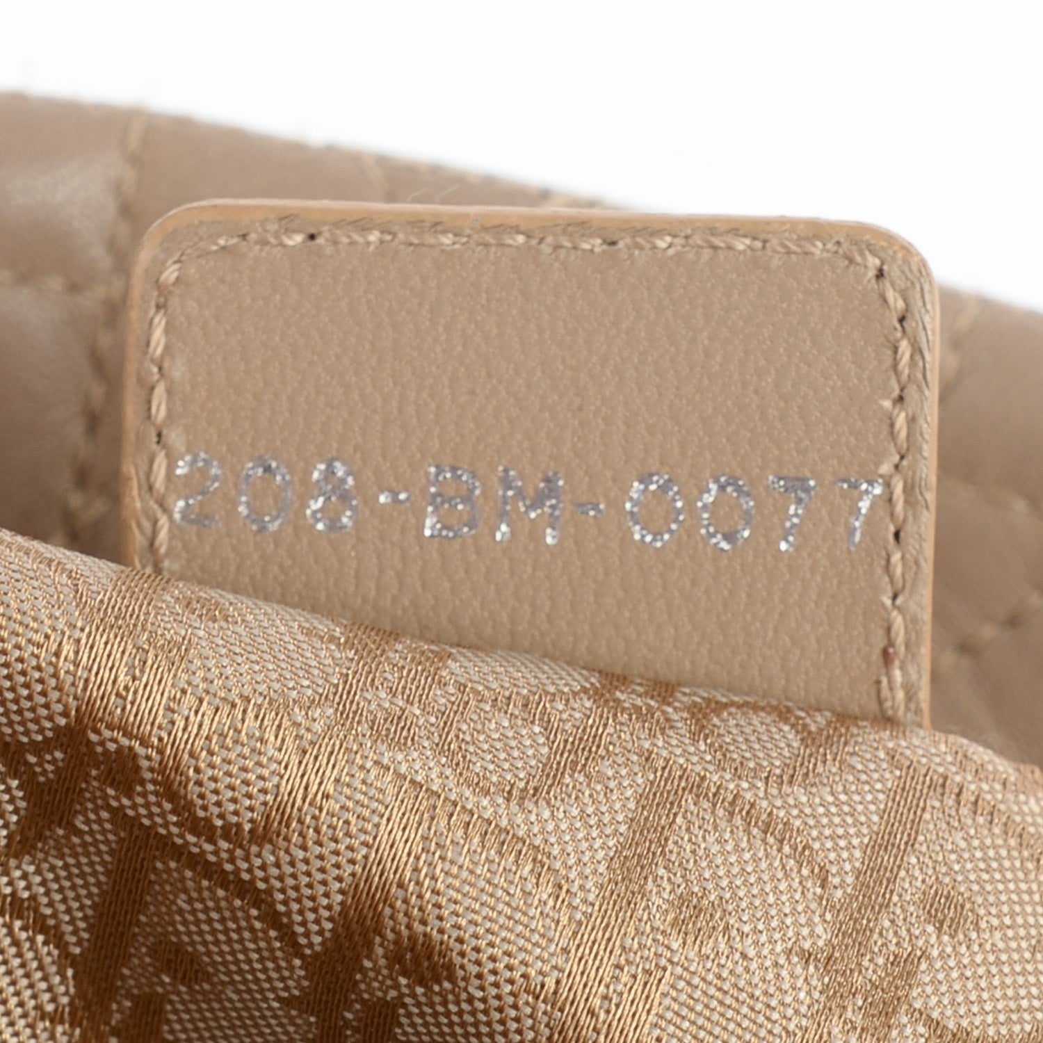 Christian Dior Lambskin Cannage Shoulder Bag Beige 7 of 7