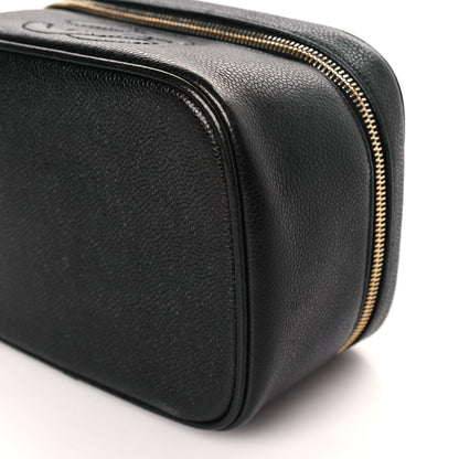 Chanel Caviar CC Vanity Cosmetic Case Black 10 of 10