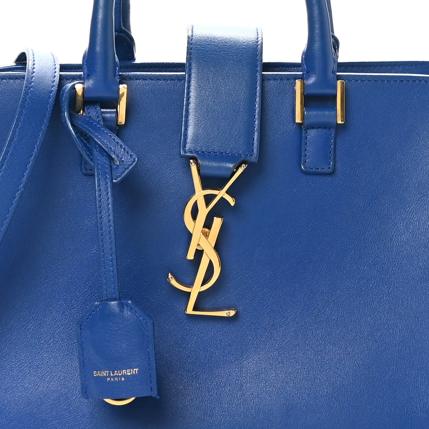 Calfskin Monogram Baby Cabas Blue