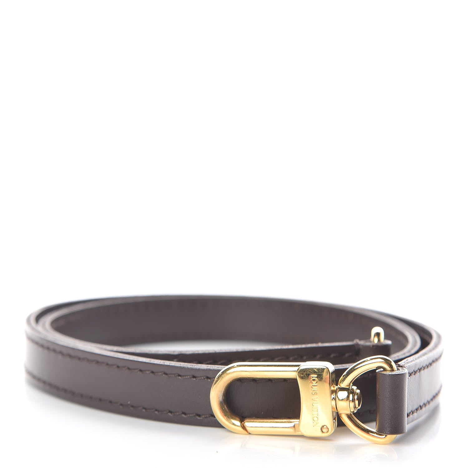 Louis Vuitton Calfskin 16mm Adjustable Shoulder Strap Brown 1 of 2