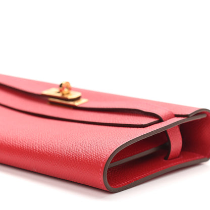 Hermes Epsom Kelly Wallet To Go Rouge Casaque 10 of 11