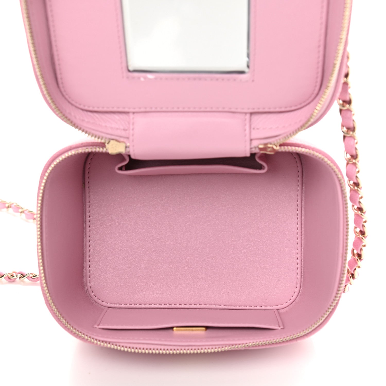 Chanel Caviar Quilted Small CC Vanity Case Light Pink 5 of 12