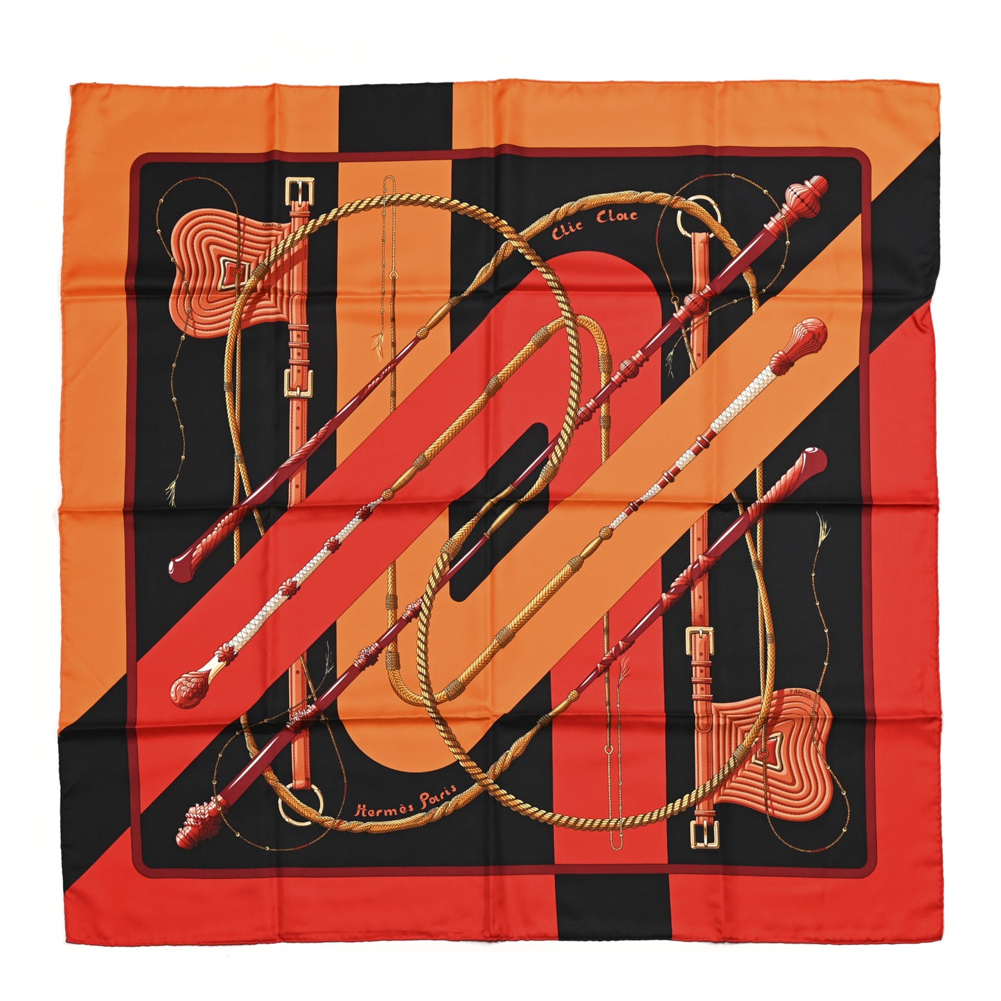 Silk Clic Clac Tattoo Scarf 90