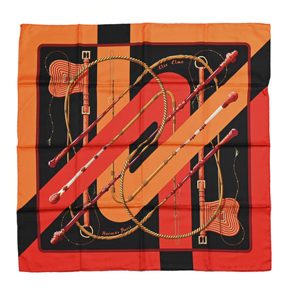 Hermes Silk Clic Clac Tattoo Scarf 90 1 of 6