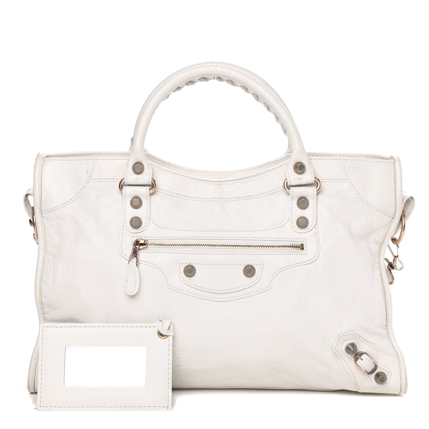 Balenciaga Agneau Giant 12 Rose Gold Hardware City White Light 1 of 19