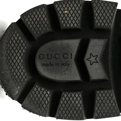 Gucci Calfskin Crystal GG Trip Chelsea Ankle Boots 37.5 Black 8 of 9