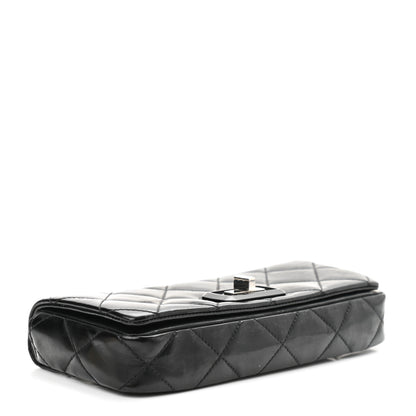 Chanel Patent Quilted Mademoiselle East West Flap Black 3 of 15