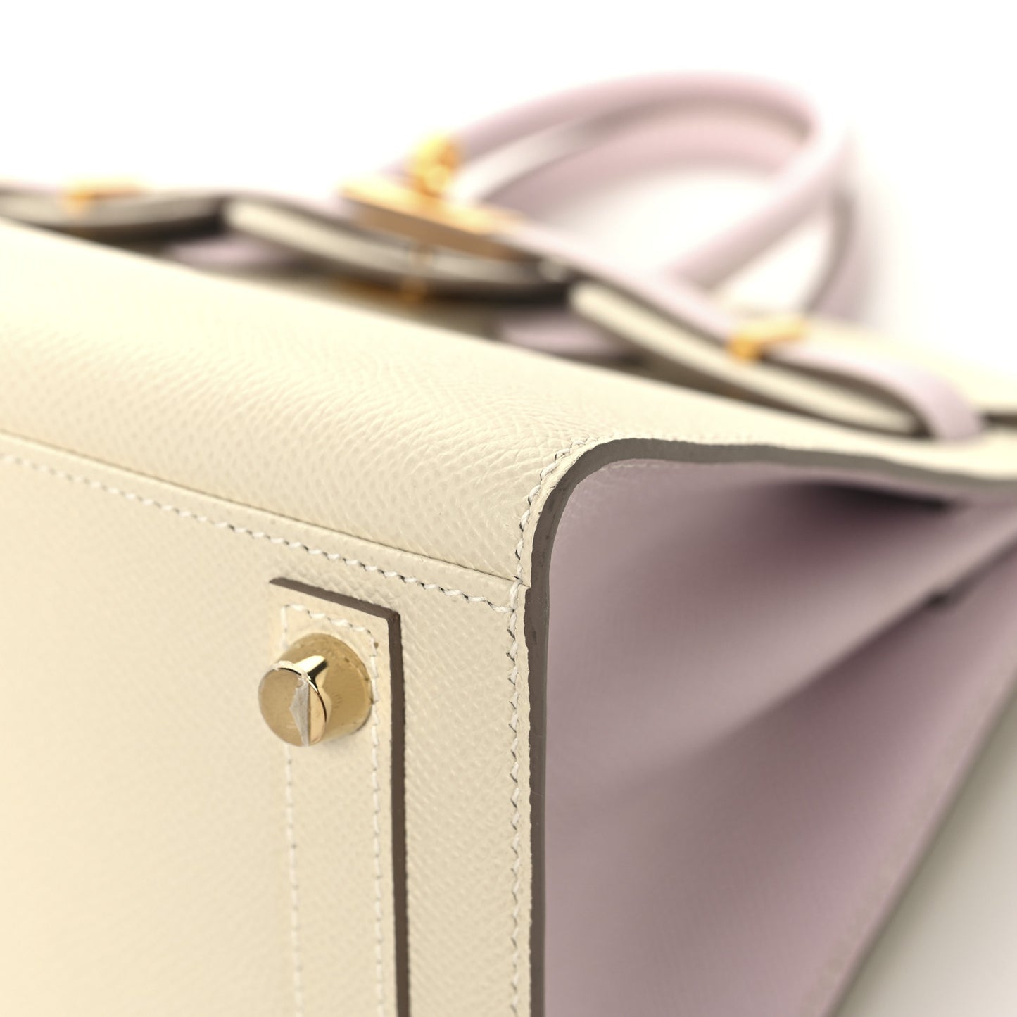 Epsom Horseshoe Birkin Sellier 25 Craie Mauve Pale