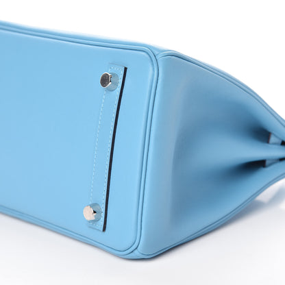 Hermes Swift Birkin 25 Bleu Du Nord 8 of 37