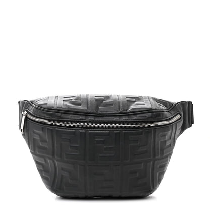 Fendi Nappa FF 1974 Embossed Belt Bag Black 1 of 15