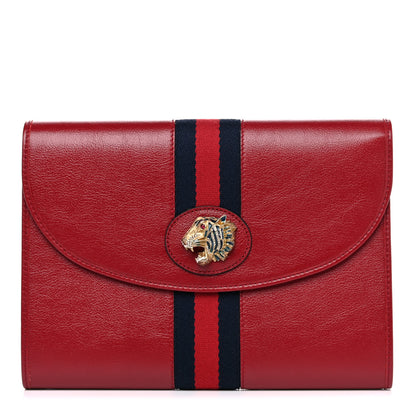 Gucci Calfskin Web Rajah Clutch Romantic Cherry 1 of 9