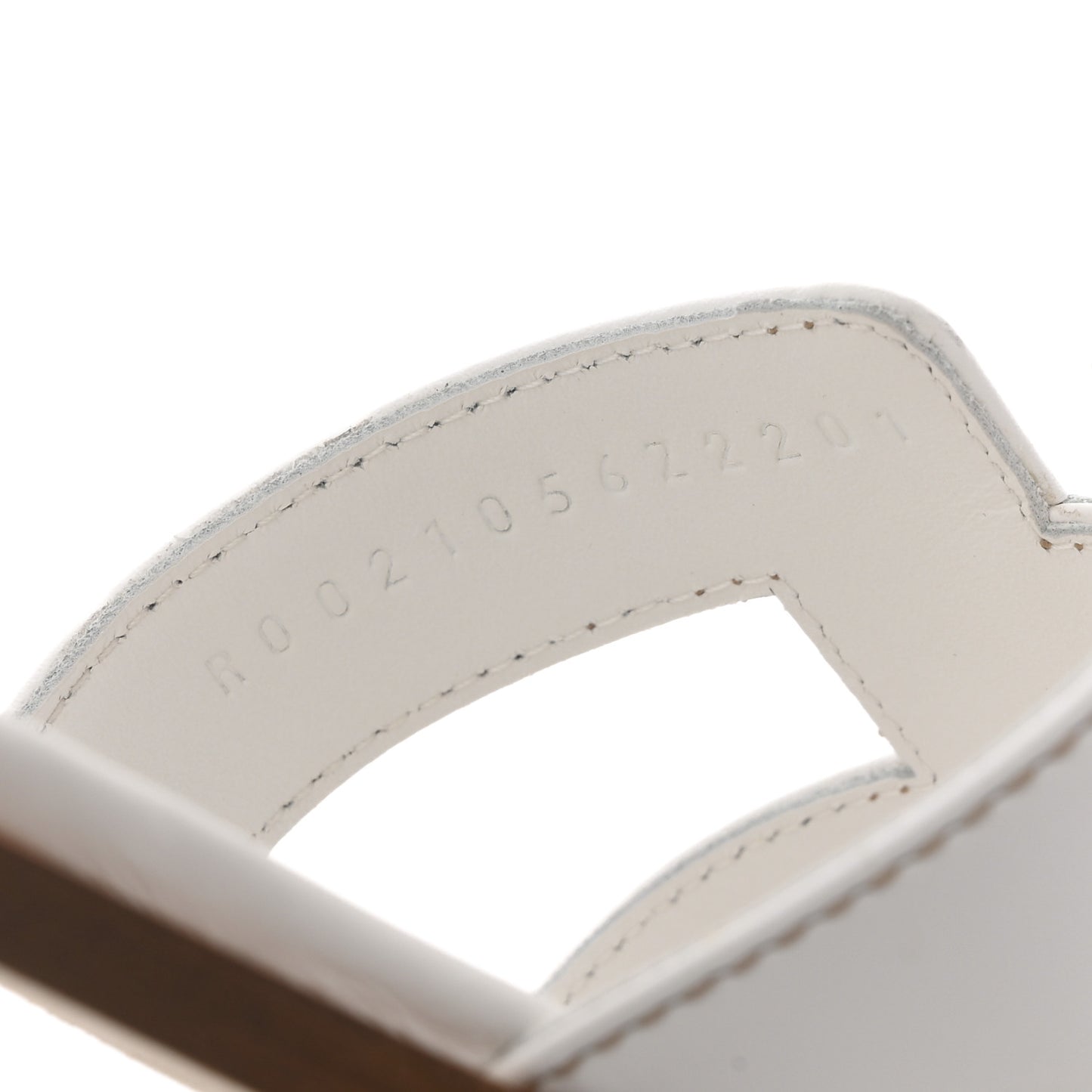 Box Calfskin Oran Sandals 36.5 White