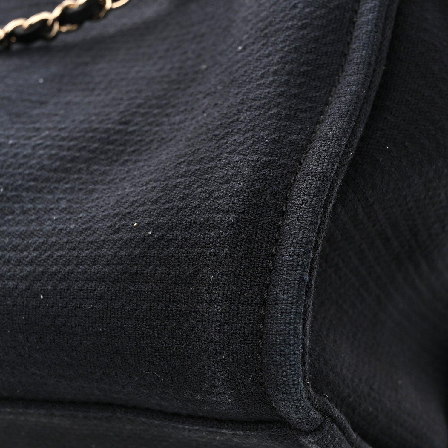 Chanel Mixed Fibers Small Deauville Tote Black 15 of 15