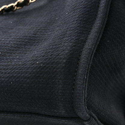 Chanel Mixed Fibers Small Deauville Tote Black 15 of 15