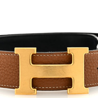 Hermes Swift Togo 32mm H Belt 85 34 Black Gold 3 of 5
