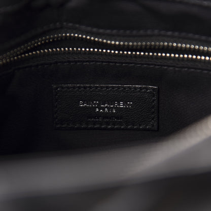 Saint Laurent Calfskin Y Quilted Monogram Medium Loulou Chain Satchel Black 7 of 10