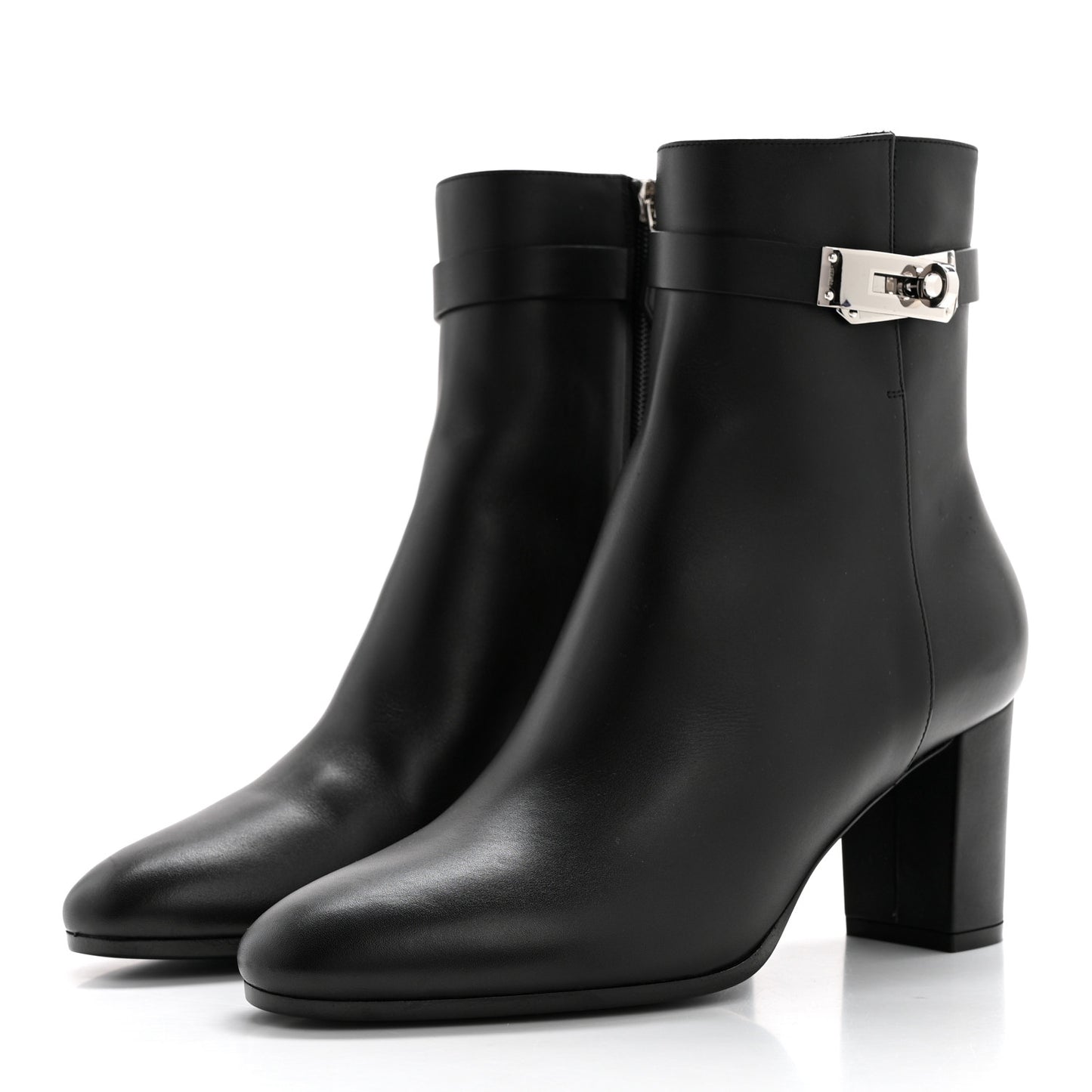 Calfskin Saint Germain Ankle Boots 38.5 Black