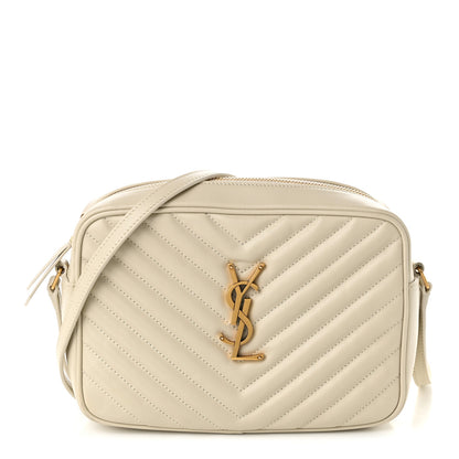 Saint Laurent Calfskin Matelasse Monogram Lou Camera Bag Crema Soft 1 of 10