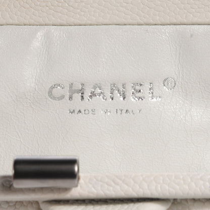 Chanel Caviar Pleated Clutch Off White 6 of 8