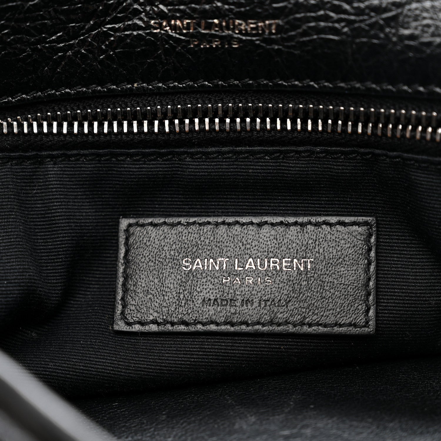 Saint Laurent Crinkled Calfskin Matelasse Monogram Medium Niki Chain Satchel Black 7 of 15