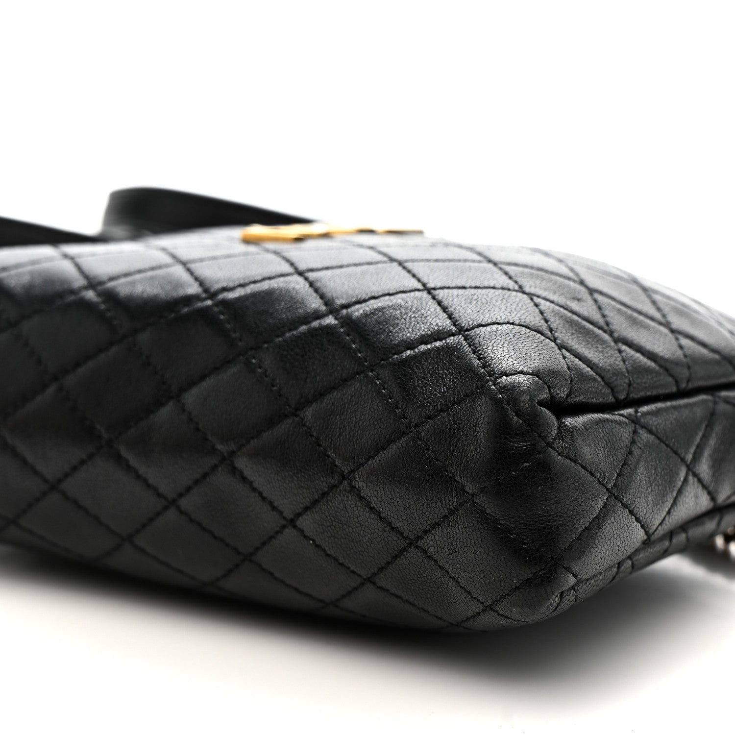 Saint Laurent Lambskin Quilted Gaby Zipped Pouch Black 10 of 10