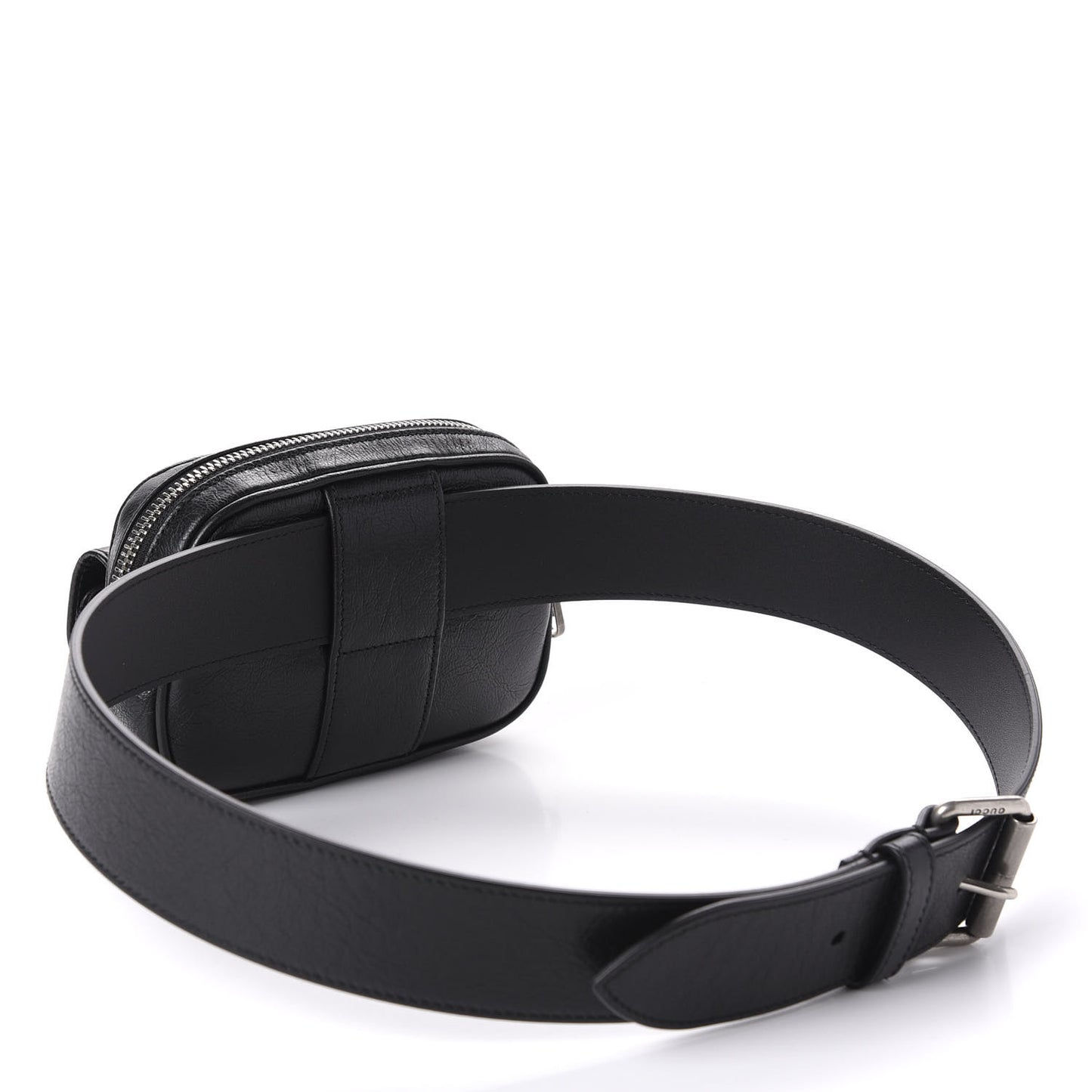 Fluffy Calfskin Mini Morpheus Belt Bag 90 36 Black