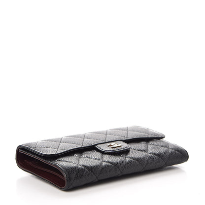 Chanel Caviar Quilted Large Flap Wallet Black 4 of 13