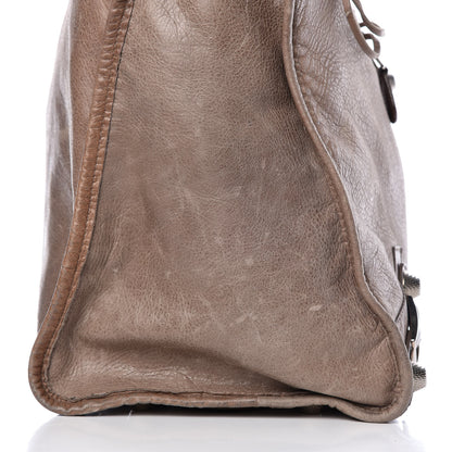 Balenciaga Agneau Giant 21 Silver Hardware Weekender Noix 13 of 15