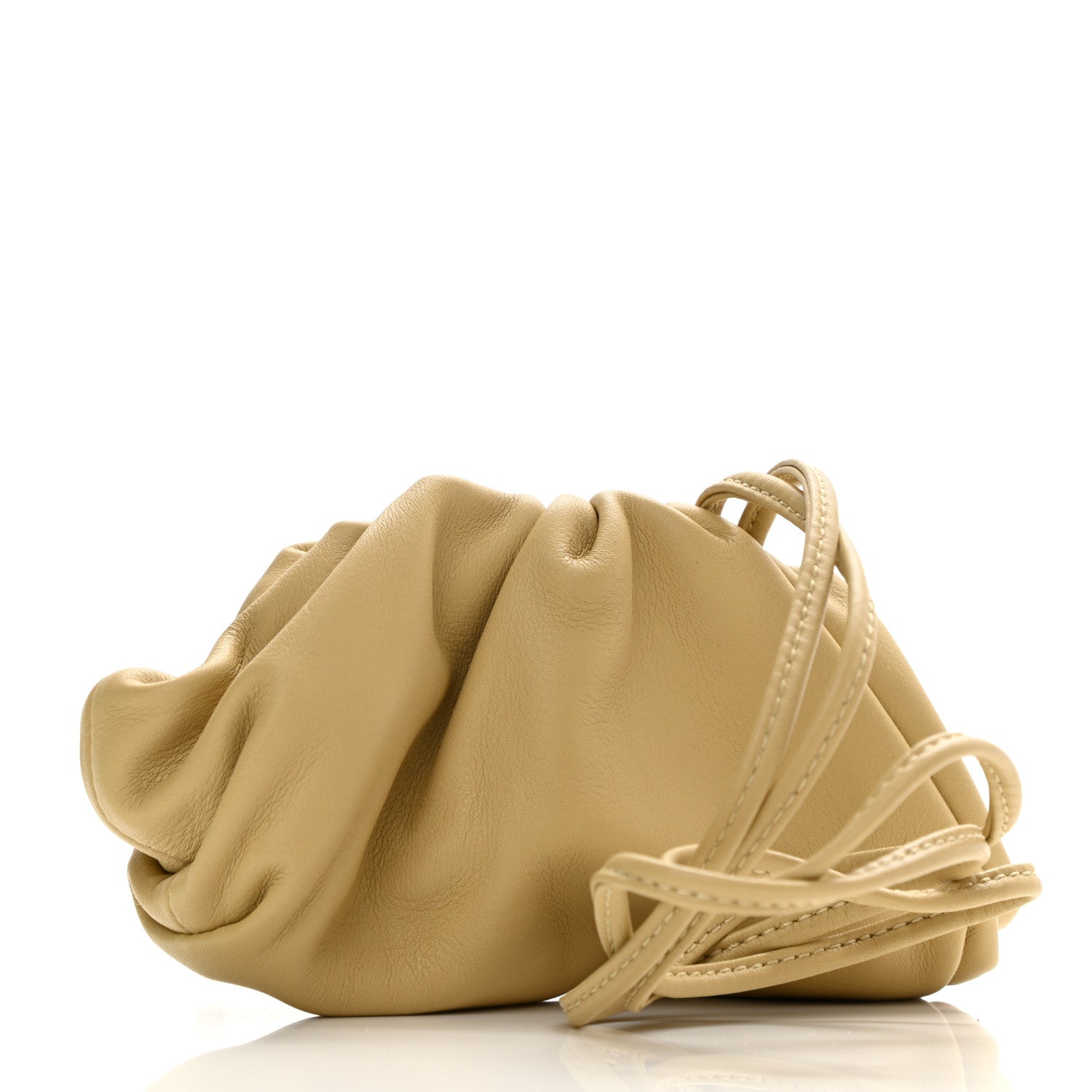 Bottega Veneta Butter Calfskin Coin Purse Almond 2 of 10
